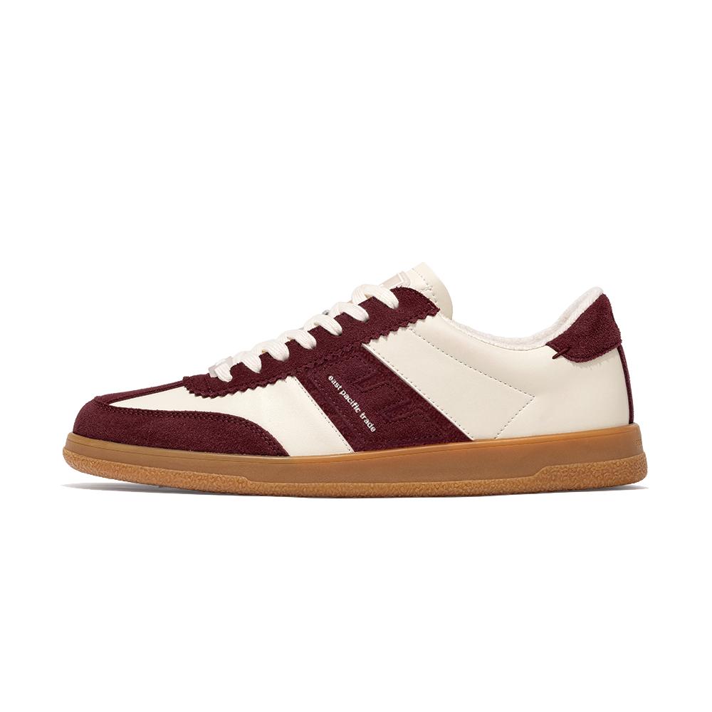 UrbanStride Burgundy & Cream Retro Sneakers