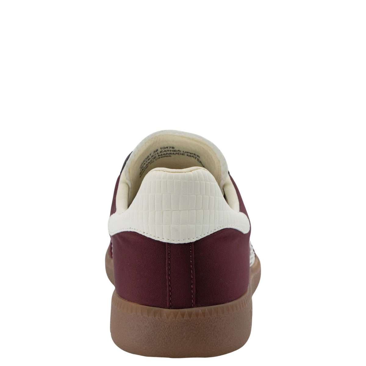 UrbanStride Burgundy & Cream Retro Sneakers