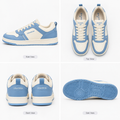 UrbanStride Sky Blue & Cream Retro Sneakers